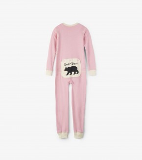 Pink Bear Bum Kids Union Suit by Hatley