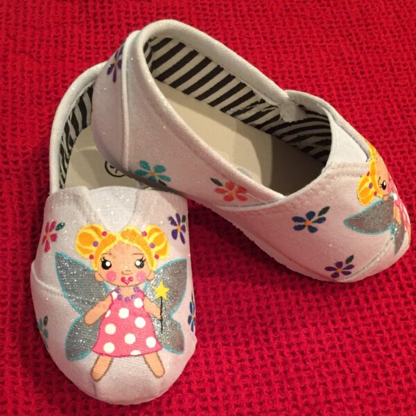 Hand Painted Fairy Kids Shoes