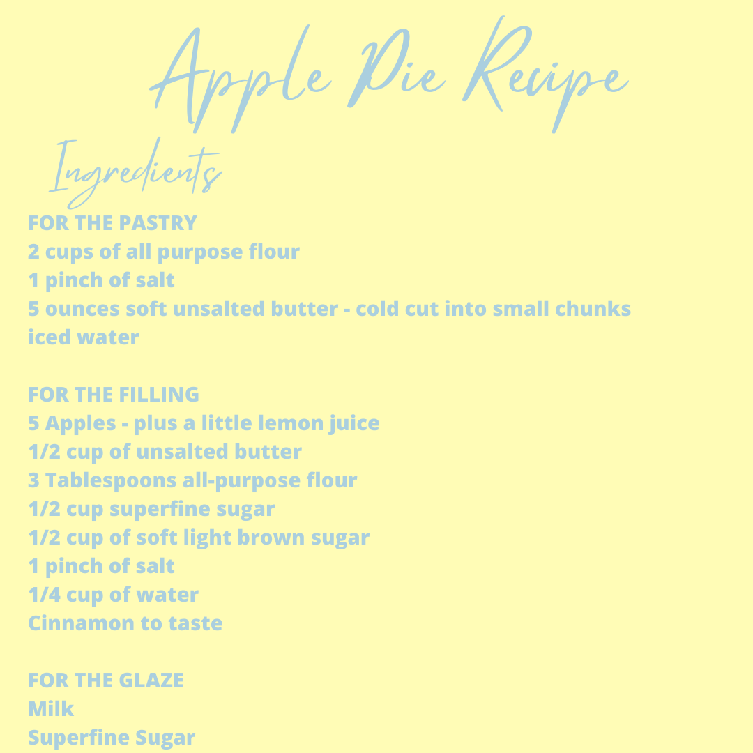 Baking With Kids Apple Pie Recipe